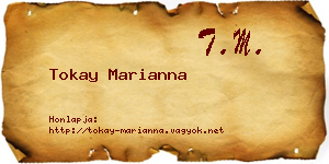 Tokay Marianna névjegykártya